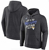 Men's Los Angeles Rams Fanatics Branded Charcoal 2021 NFL Playoffs Bound Lights Action Pullover Hoodie,baseball caps,new era cap wholesale,wholesale hats