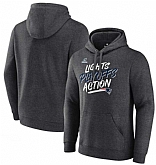 Men's New England Patriots Fanatics Branded Heathered Charcoal 2021 NFL Playoffs Bound Lights Action Pullover Hoodie,baseball caps,new era cap wholesale,wholesale hats