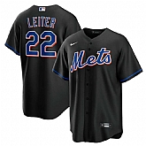 Mets 22 Al Leiter Black Nike 2022 Alternate Cool Base Jersey Dzhi,baseball caps,new era cap wholesale,wholesale hats