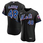 Mets 48 Jacob deGrom Black Nike 2022 Alternate Flexbase Jersey Dzhi,baseball caps,new era cap wholesale,wholesale hats
