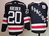 Rangers 20 Chris Kreider Navy Adidas Jersey,baseball caps,new era cap wholesale,wholesale hats