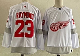 Red Wings 23 Lucas Raymond White 2020-21 Reverse Retro Adidas Jersey,baseball caps,new era cap wholesale,wholesale hats