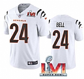 Nike Bengals Men & Women & Youth 24 Vonn Bell White 2022 Super Bowl LVI Vapor Limited Jersey,baseball caps,new era cap wholesale,wholesale hats