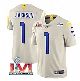 Nike Rams Men & Women & Youth 1 Desean Jackson Bone 2022 Super Bowl LVI Vapor Limited Jersey,baseball caps,new era cap wholesale,wholesale hats