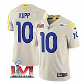 Nike Rams Men & Women & Youth 10 Cooper Kupp Bone 2022 Super Bowl LVI Vapor Limited Jersey,baseball caps,new era cap wholesale,wholesale hats