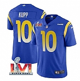 Nike Rams Men & Women & Youth 10 Cooper Kupp Royal 2022 Super Bowl LVI Vapor Limited Jersey,baseball caps,new era cap wholesale,wholesale hats