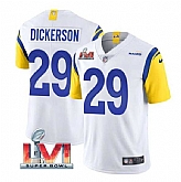 Nike Rams Men & Women & Youth 29 Eric Dickerson White 2022 Super Bowl LVI Vapor Limited Jersey,baseball caps,new era cap wholesale,wholesale hats