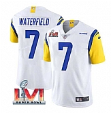 Nike Rams Men & Women & Youth 7 Bob Waterfield White 2022 Super Bowl LVI Vapor Limited Jersey,baseball caps,new era cap wholesale,wholesale hats