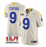 Nike Rams Men & Women & Youth 9 Matthew Stafford Bone 2022 Super Bowl LVI Vapor Limited Jersey,baseball caps,new era cap wholesale,wholesale hats