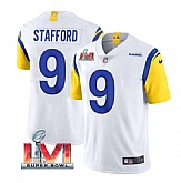 Nike Rams Men & Women & Youth 9 Matthew Stafford White 2022 Super Bowl LVI Vapor Limited Jersey,baseball caps,new era cap wholesale,wholesale hats