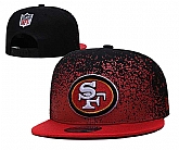 49ers Team Logo New Era Black Red Fade Up Adjustable Hat GS,baseball caps,new era cap wholesale,wholesale hats
