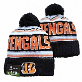 Bengals Team Logo Black Pom Cuffed Knit Hat YD,baseball caps,new era cap wholesale,wholesale hats