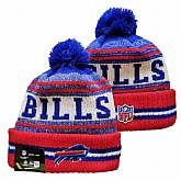 Bills Team Logo Red and Royal Pom Cuffed Knit Hat YD,baseball caps,new era cap wholesale,wholesale hats