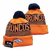 Broncos Team Logo Orange Pom Cuffed Knit Hat YD,baseball caps,new era cap wholesale,wholesale hats