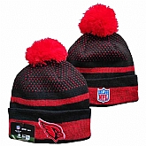 Cardinals Team Logo Black and Red Pom Cuffed Knit Hat YD,baseball caps,new era cap wholesale,wholesale hats