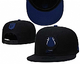 Colts Team Logo Black New Era Adjustable Hat GS
