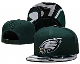 Eagles Team Logo Green New Era Adjustable Hat YD