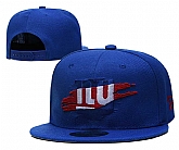 New York Giants Team Logo Royal New Era Adjustable Hat YD
