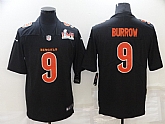 Nike Bengals 9 Joe Burrow Black 2022 Super Bowl LVI Vapor Limited Jersey,baseball caps,new era cap wholesale,wholesale hats