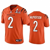 Nike Bengals Men & Women & Youth 2 Evan McPherson Orange 2022 Super Bowl LVI Vapor Limited Jersey,baseball caps,new era cap wholesale,wholesale hats