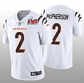 Nike Bengals Men & Women & Youth 2 Evan McPherson White 2022 Super Bowl LVI Vapor Limited Jersey,baseball caps,new era cap wholesale,wholesale hats