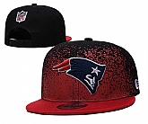 Patriots Team Logo New Era Black Red Fade Up Adjustable Hat GS