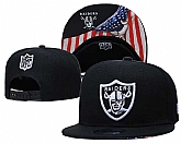 Raiders Team Logo Black USA Flag Adjustable Hat GS,baseball caps,new era cap wholesale,wholesale hats