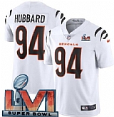 Nike Bengals Men & Women & Youth 94 Sam Hubbard Limited White 2022 Super Bowl LVI Bound Vapor Jersey,baseball caps,new era cap wholesale,wholesale hats
