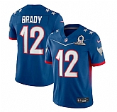 Nike Buccaneers 12 Tom Brady Blue 2022 NFC Pro Bowl Limited Jersey Dzhi,baseball caps,new era cap wholesale,wholesale hats