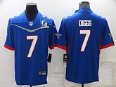 Nike Cowboys 7 Trevon Diggs Blue 2022 NFC Pro Bowl Limited Jersey,baseball caps,new era cap wholesale,wholesale hats