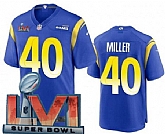 Nike Rams Men & Women & Youth 40 Von Miller Limited Royal 2022 Super Bowl LVI Bound Vapor Jersey,baseball caps,new era cap wholesale,wholesale hats