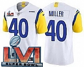 Nike Rams Men & Women & Youth 40 Von Miller Limited White Alternate 2022 Super Bowl LVI Bound Vapor Jersey,baseball caps,new era cap wholesale,wholesale hats