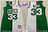 Women Celtics 33 Larry Bird Split Green White Hardwood Classics Jersey,baseball caps,new era cap wholesale,wholesale hats