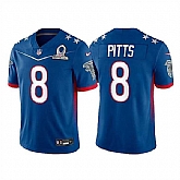 Atlanta Falcons 8 Kyle Pitts Blue 2022 NFC Pro Bowl Limited Jersey Dyin,baseball caps,new era cap wholesale,wholesale hats
