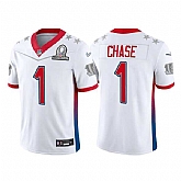Cincinnati Bengals 1 Ja'Marr Chase 2022 White AFC Pro Bowl Jersey Dyin,baseball caps,new era cap wholesale,wholesale hats