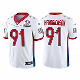 Cincinnati Bengals 91 Trey Hendrickson 2022 White AFC Pro Bowl Jersey Dyin,baseball caps,new era cap wholesale,wholesale hats