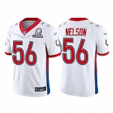 Indianapolis Colts 56 Quenton Nelson 2022 White AFC Pro Bowl Jersey Dyin,baseball caps,new era cap wholesale,wholesale hats