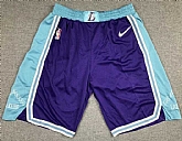 Lakers Purple Nike Diamond 75th Anniversary City Edition Swingman Shorts,baseball caps,new era cap wholesale,wholesale hats