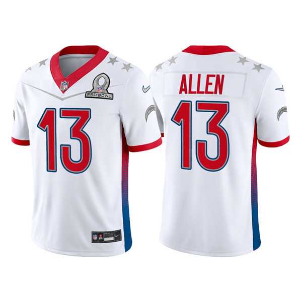 Los Angeles Chargers 13 Keenan Allen 2022 White AFC Pro Bowl Jersey Dyin