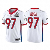 Los Angeles Chargers 97 Joey Bosa 2022 White AFC Pro Bowl Jersey Dyin,baseball caps,new era cap wholesale,wholesale hats