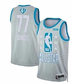 Mavericks 77 Luka Doncic Gray 2022 NBA All-Star Jordan Brand Swingman Jersey,baseball caps,new era cap wholesale,wholesale hats