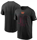 Men's Washington Commanders Nike Black Local T-Shirt,baseball caps,new era cap wholesale,wholesale hats