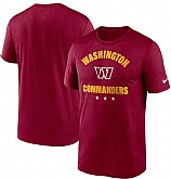 Men's Washington Commanders Nike Burgundy Arch Legend T-Shirt,baseball caps,new era cap wholesale,wholesale hats