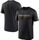 Men's Washington Football Team Nike Black Logo Essential Legend Performance T-Shirt