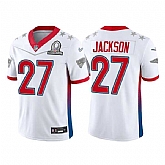 New England Patriots 27 J.C. Jackson 2022 White AFC Pro Bowl Jersey Dyin,baseball caps,new era cap wholesale,wholesale hats