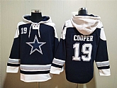 Cowboys 19 Amari Cooper Navy Blue All Stitched Sweatshirt Hoodie,baseball caps,new era cap wholesale,wholesale hats