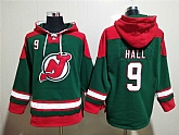 Devils 9 Taylor Hall Green All Stitched Sweatshirt Hoodie,baseball caps,new era cap wholesale,wholesale hats