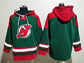 Devils Customized Mens's Green All Stitched Sweatshirt Hoodie