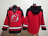 Devils Customized Mens's Red All Stitched Sweatshirt Hoodie,baseball caps,new era cap wholesale,wholesale hats