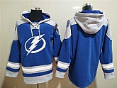 Lightning Customized Mens's Blue All Stitched Sweatshirt Hoodie